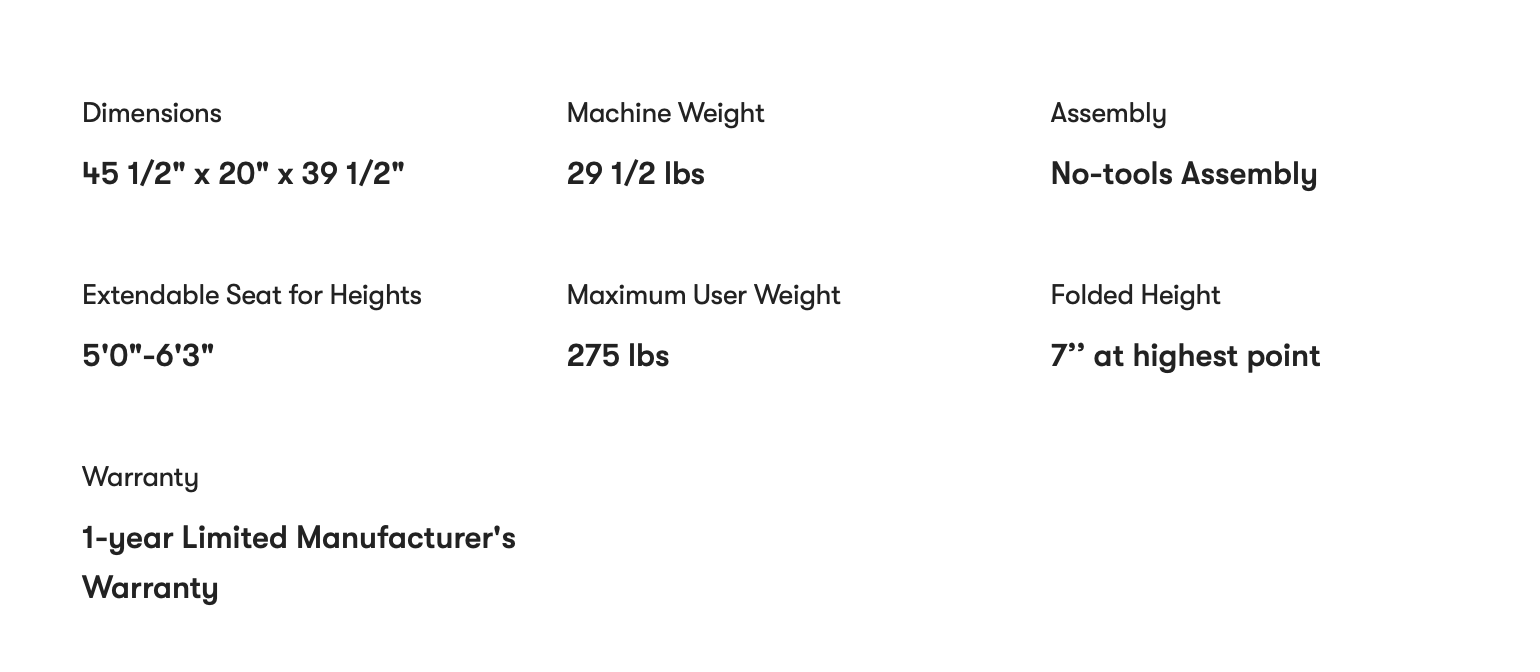 Specifications