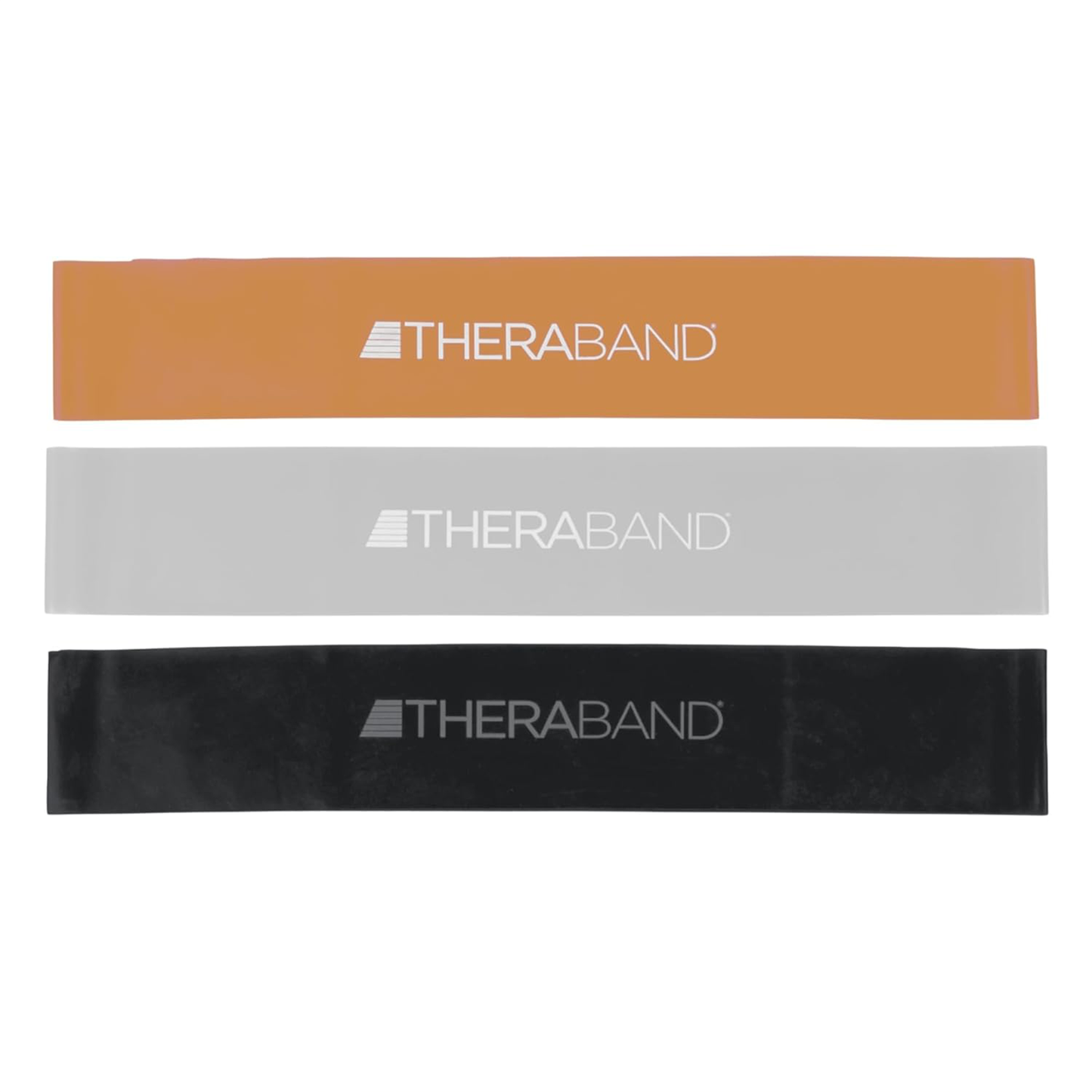 THERABAND 18” Multicolor Resistance Band Latex Loop - 3 Pack