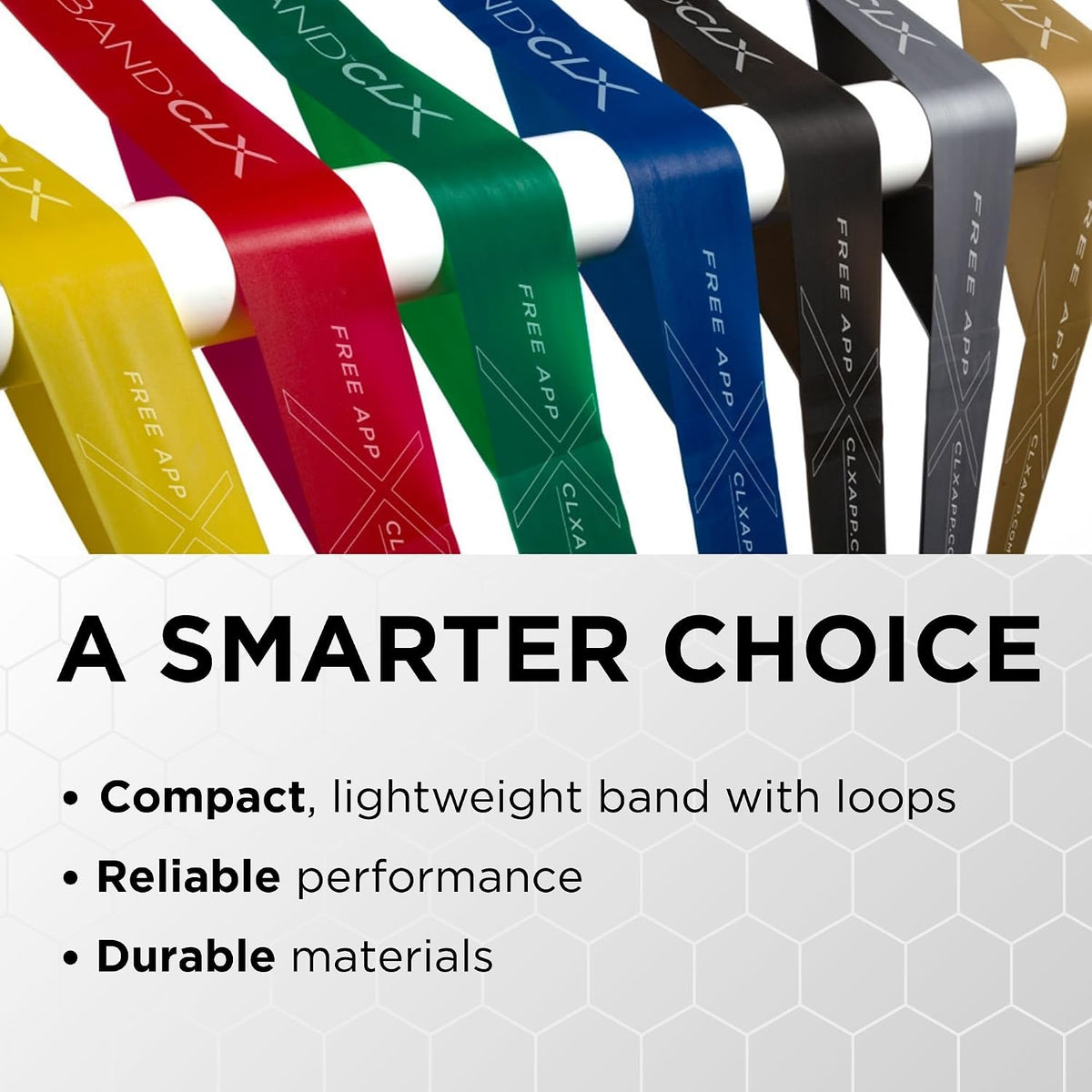 THERABAND CLX Latex-Free Resistance Band with Consecutive Loops - 2 Pack
