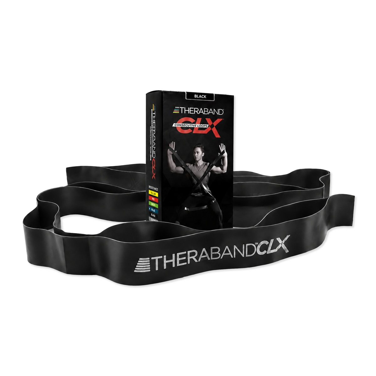 THERABAND CLX Latex-Free Resistance Band with Consecutive Loops