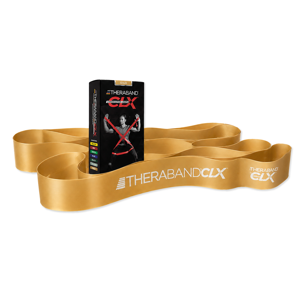 THERABAND CLX Latex-Free Resistance Band with Consecutive Loops