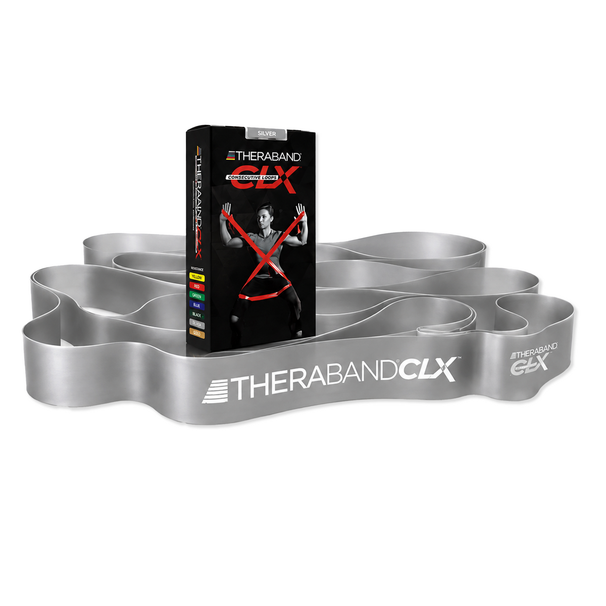 THERABAND CLX Latex-Free Resistance Band with Consecutive Loops