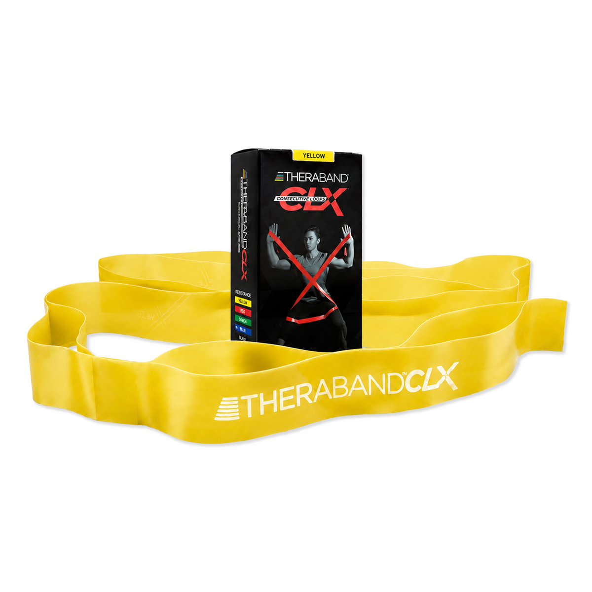 THERABAND CLX Latex-Free Resistance Band with Consecutive Loops